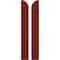 Ekena Millwork Americraft 2-Board (2 Batten) Wood Joined Board-n-Batten Shutters w/ Arch Top, ARW101BQ207X77MRH, PR ARW101BQ207X77MRH - alternate 1